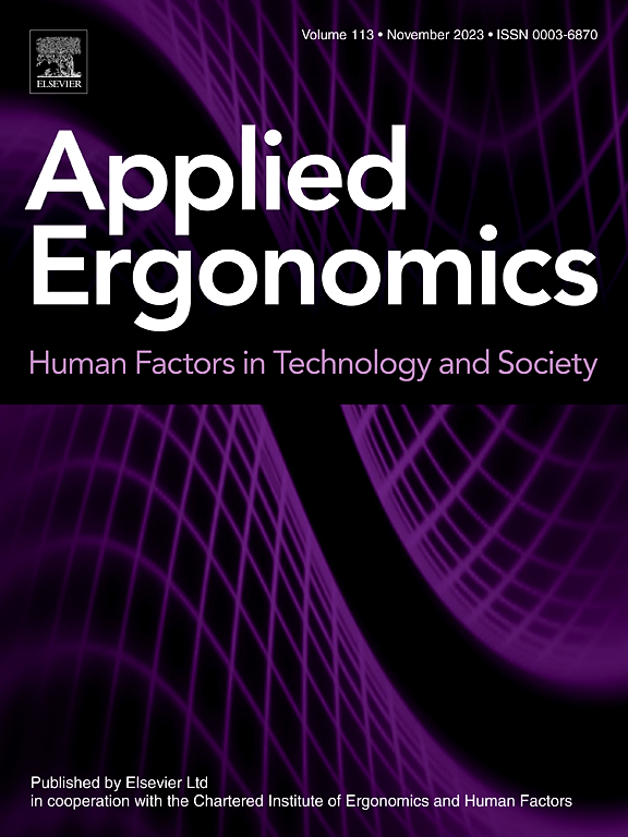 Go to journal home page - Applied Ergonomics